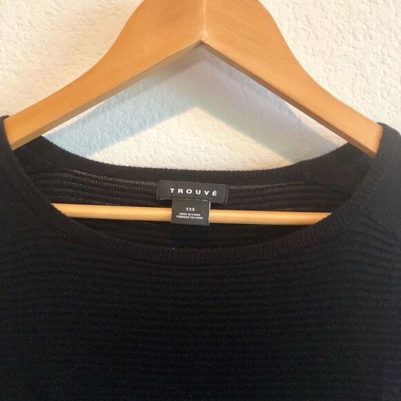 Trouve black long sleeve Crewneck Sweater - Picture 6 of 7